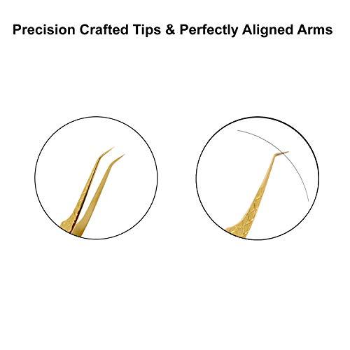 metaleks Professional 14cm Eyelash Extension Tweezer Japanese Stainless Steel Light In weight & Soft In Use.