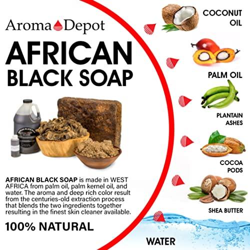 Aroma Depot Aroma Depot Raw African Black Soap Bars From Ghana (3 lbs.)