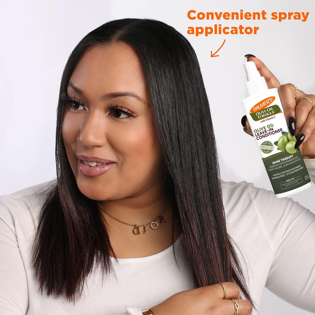 Palmer\'s Palmer\'s Olive Oil Formula Leave In Conditioner Spray, Shine Therapy, Instantly Detangle, Soften and Smooth Textured and Curly Hair, 8.5 Ounces (Pack of 2)