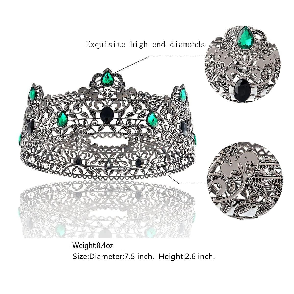 YADIRF YADIRF Men\'s Crowns Metal Adult Men Birthday Prom Homecoming Party Crown King Crown For Festival Wedding Baby Shower (Dark Gold)