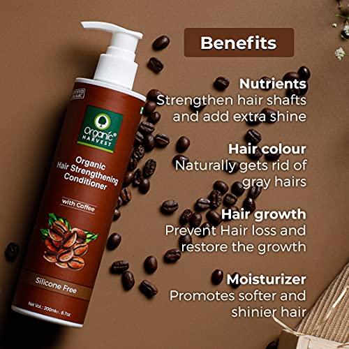 Organic Harvest Organic Harvest Coffee Conditioner For Hair Fall Control & Hair Growth, Coffee to Gain Strength in Hair - 200ml