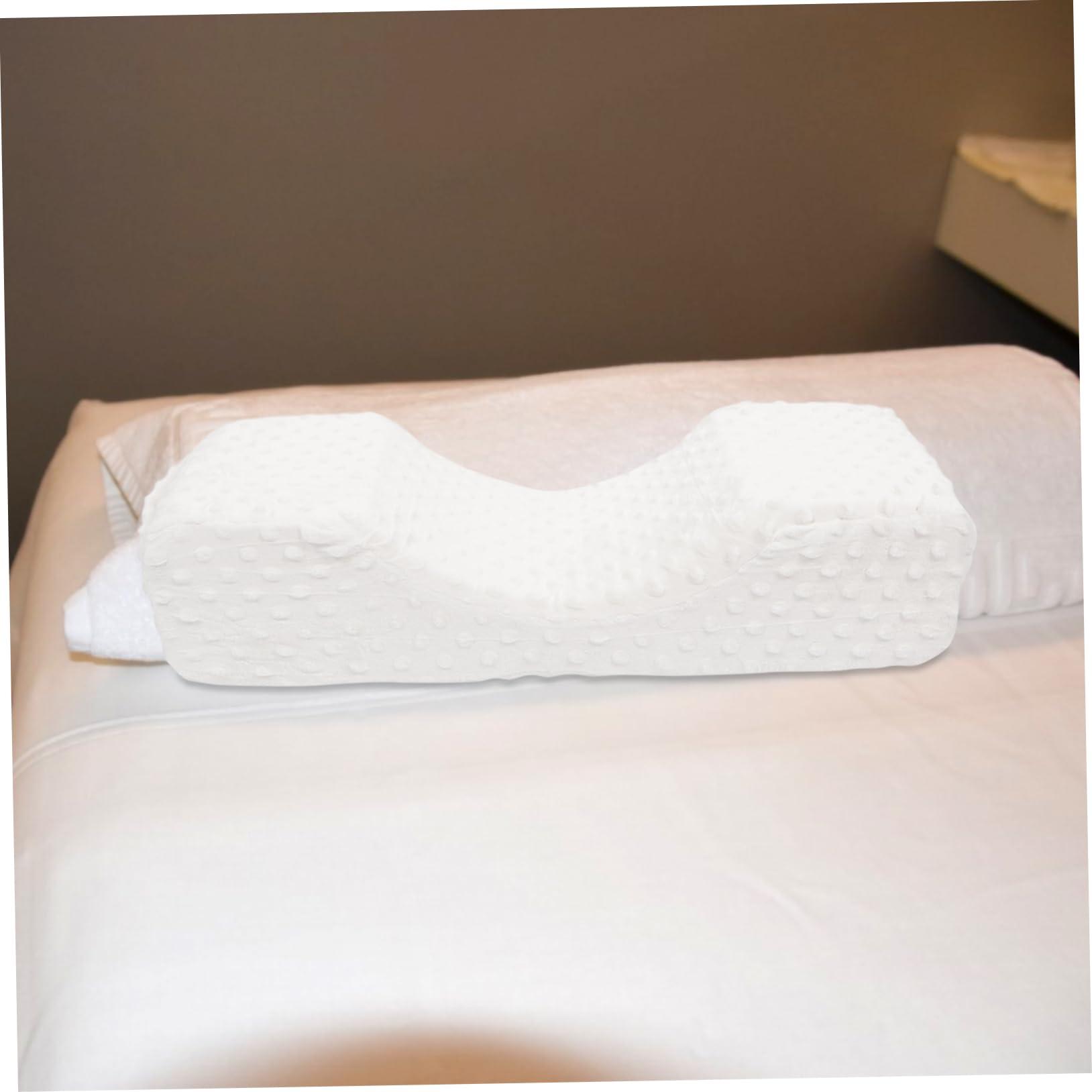 OSOLADY OSOLADY Eyelash Extension Pillow Lash Extension Neck Support Sofa Bed Sleep Pillow Eyelash Neck Pillow Low Profile Pillow U-Shaped Nail Pillow Plane Pillow Gel Pillow Lash Bed White Sponge