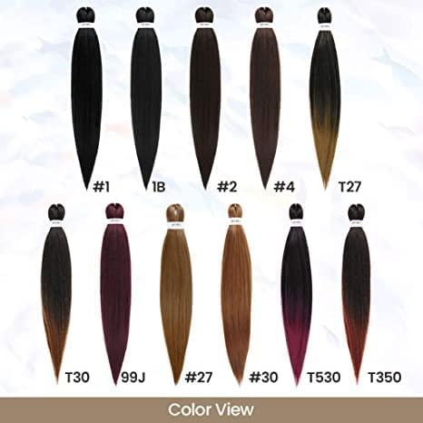 DIFUNEE DIFUNEE Pre-stretched Braiding Hair - 16 Inch 8 Packs Ombre Brown Short Braiding Hair For Twist or Box Braids, Yaki Texture Hot Water Setting Synthetic Braiding Hair Extensions (16 Inch, T30-8P)