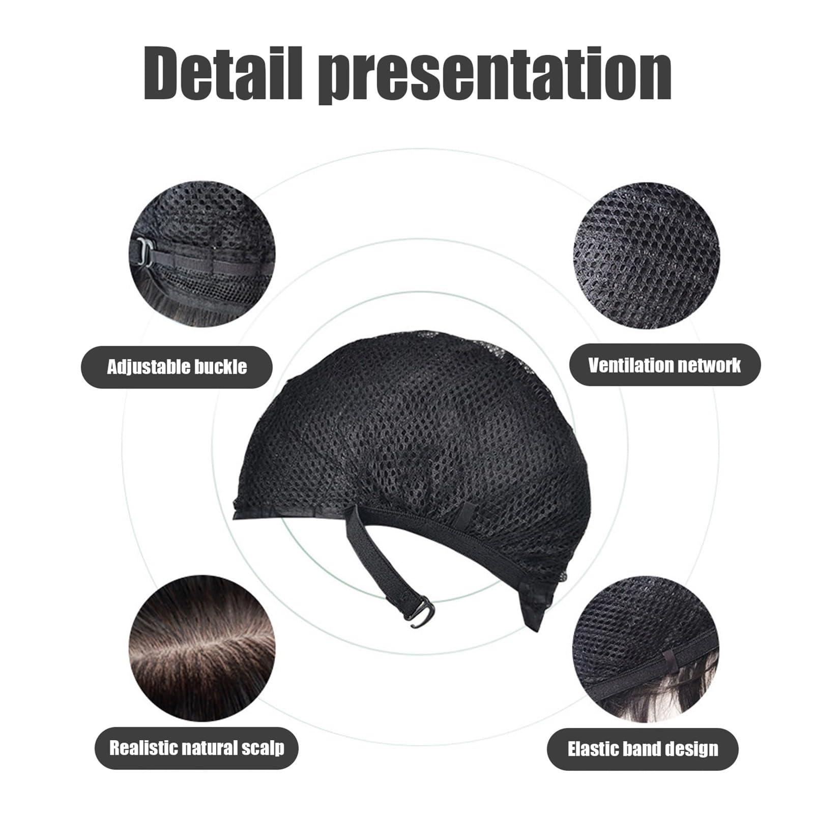 Generic Black Wig Short Hair Wigs with Bangs,Haircuts for Older Ladies Synthetic Hair Natural Wig
