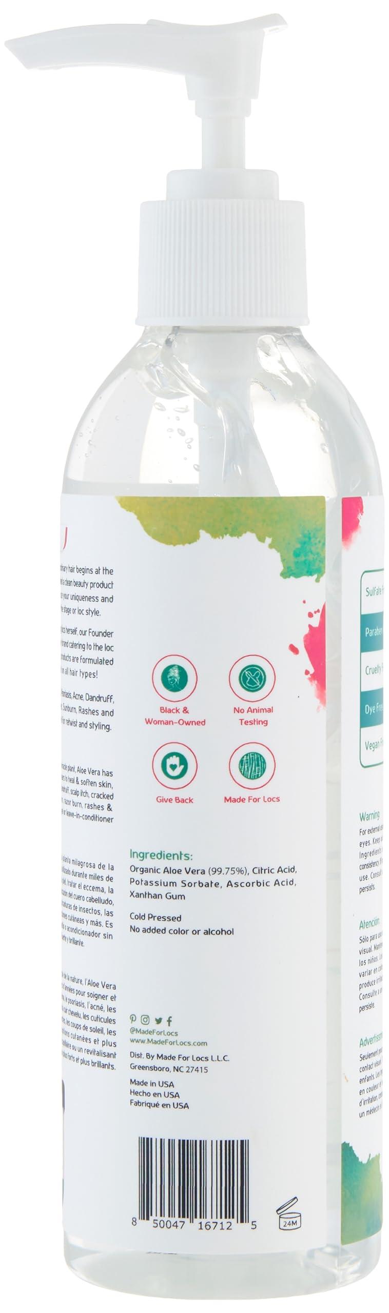 MFL MADE FOR LOCS Locs Vegan Aloe Vera Soothing & Styling Gel | 8 oz