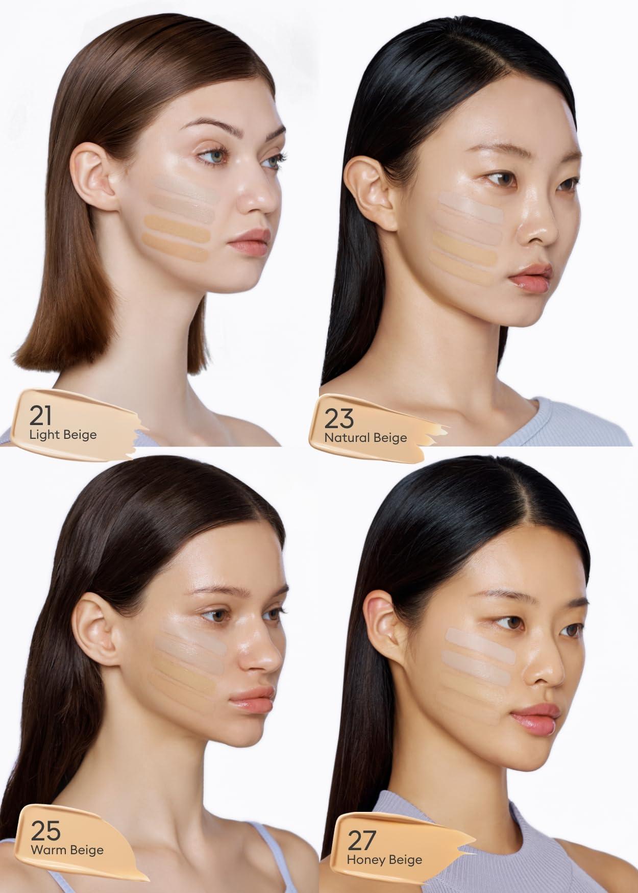 MISSHA MISSHA M PERFECT COVER SERUM BB CREAM No.25 Warm Beige, Skin Care Foundation Makeup, Tinted Moisturizer, Superfood Complex, Buildable Coverage, Glass Skin, Paraben Free, 1.18 Fl oz