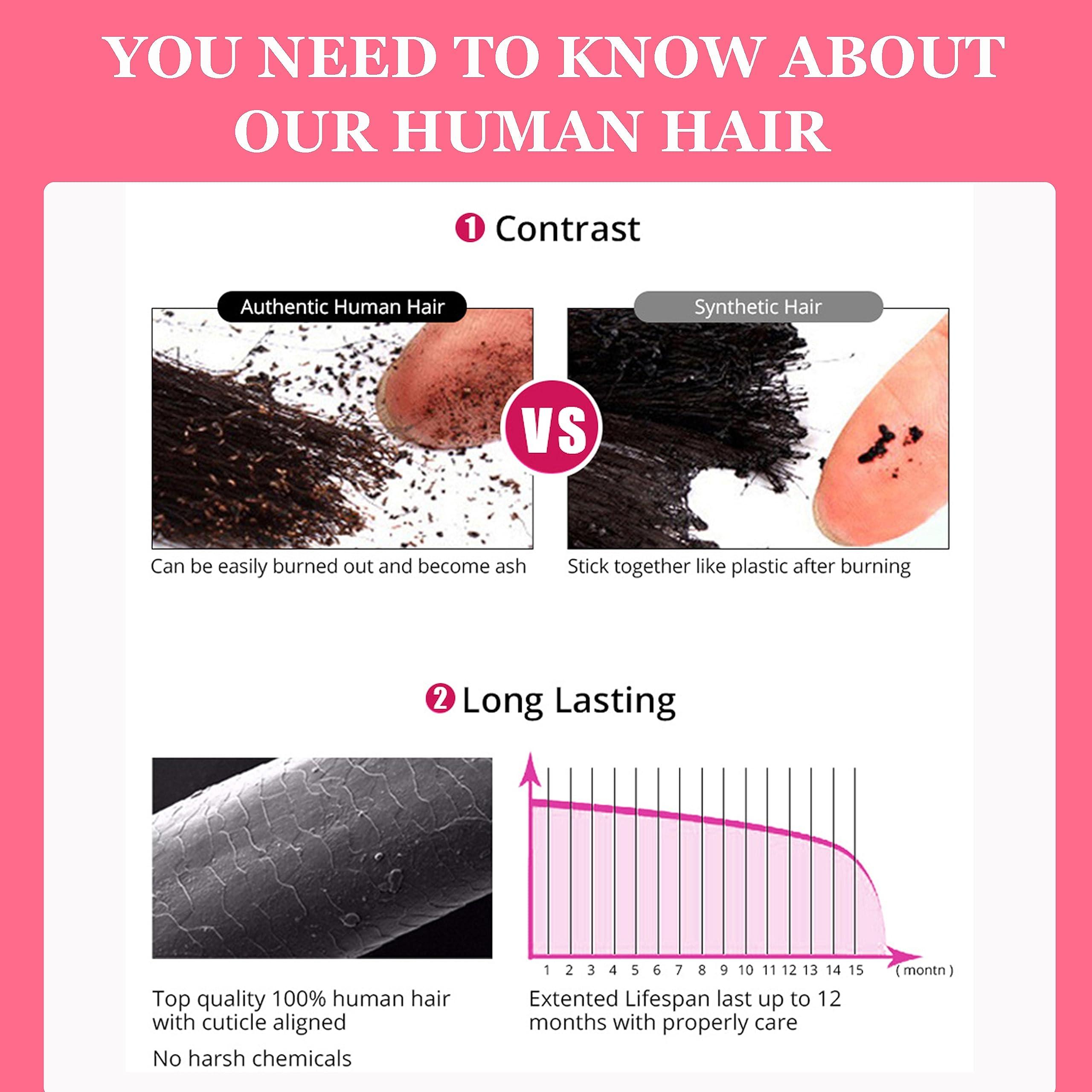 Lovenea Lovenea Body Wave Bundles with Frontal Human Hair (14 16 18+12) 13x4 Lace Frontal Closure with 3 Bundles Brazilian Body Wave Human Hair Weave Extensions FB30 Color (14 16 18+12)