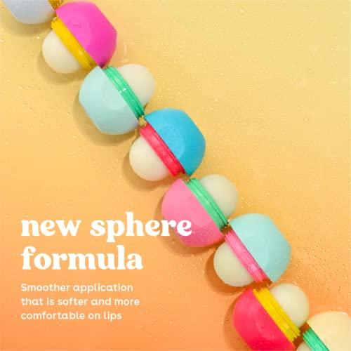 eos eos 100% Natural & Organic Lip Balm Sphere- Vanilla Bean, All-day Moisture, Dermatologist Recommended for Sensitive Skin, Lip Care Products, 0.25 oz