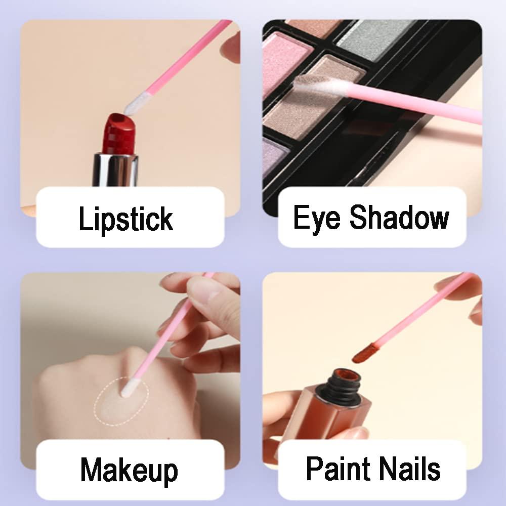 Hegebeck Hegebeck Disposable Lip Brushes Make Up Brush Lipstick Lip Gloss Wands with Soft Brush Head Applicator Tool Makeup Beauty Tool 50 Pcs