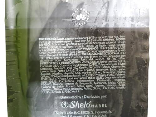 Sheló NABEL Shel NABEL Bergamot Shampoo Caida de Cabello Fragil Quebradizo Champu Bergamota