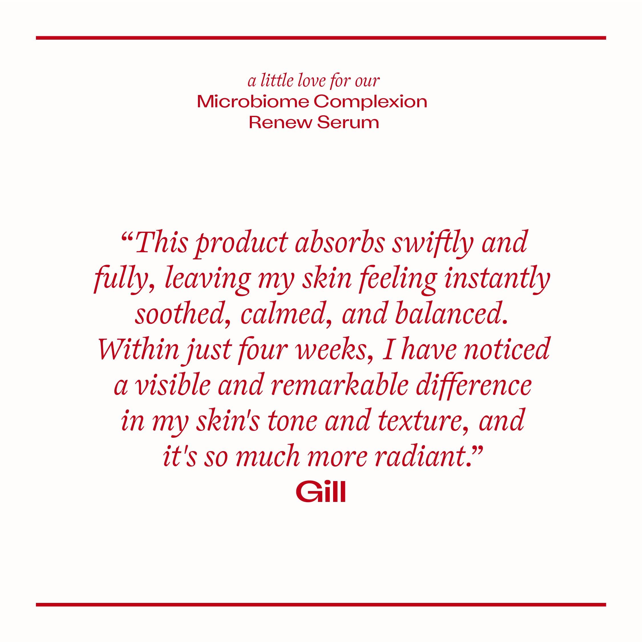 Trilogy Trilogy Microbiome Complexion Renew Serum, Postbiotic Technology, 1.0 fl oz