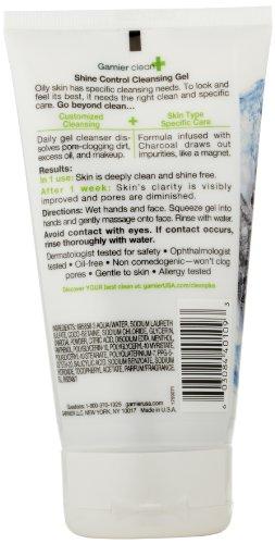 Garnier Garnier Skin and Hair Care Clean and Shine Control Cleansing Gel for Oily Skin, 5 Fluid Ounce