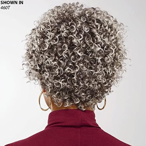 Especially Yours Especially Yours Felicity Wig Natural Short Wig with Trendy Corkscrew Curls, Bouncy Layers/Runway Shades of Black, Brown and Gray