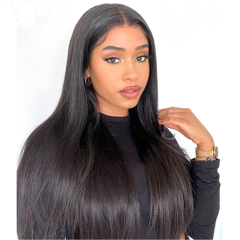 YOUNG BEAUTY YOUNG BEAUTY 5 * 4.5 Silk Top Full Lace Wigs Silky Straight HD Lace Full Lace Human Hair Wig PrePlucked Glueless Silk Base Full Lace Human Hair Wigs for Women 150Density 20inch Natural Color