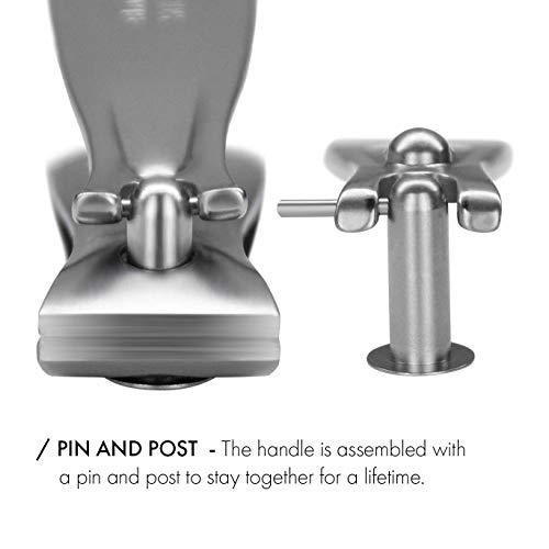 GERmanikure GERMANIKURE 5pc Manicure Set in Light Blue Leather Case - Made in Solingen Germany, FINOX Stainless Steel Tools – Professional Quality Compact Nail Grooming Kit