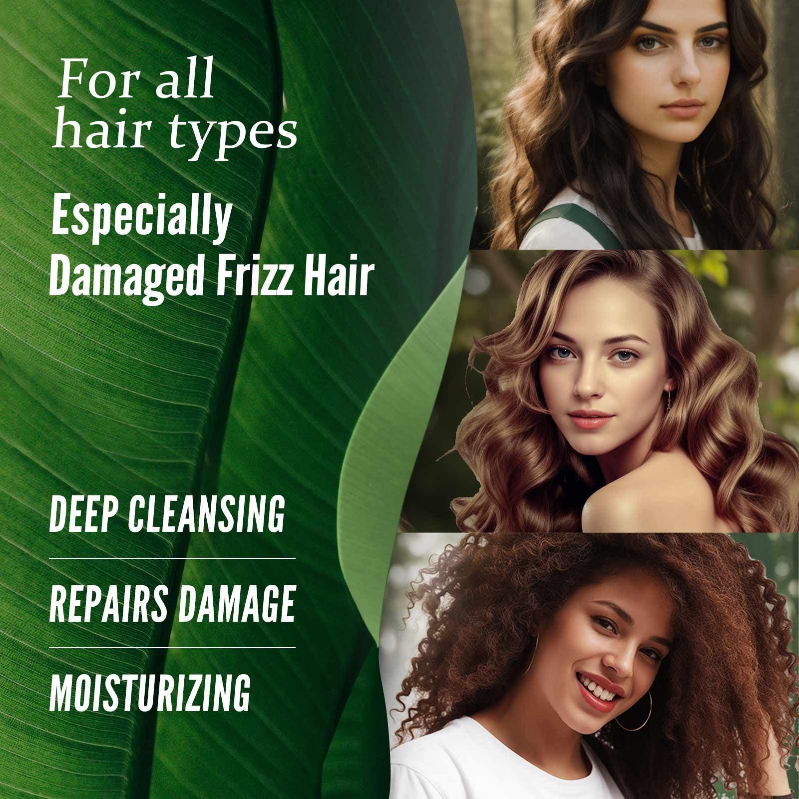 NUSPA NUSPA 2 Pack Natural Organic Sulfate Free Moroccan Argan Oil Shampoo and Conditioner Sets - Color Safe Treatment, UV Protection, Intense Moisturizing Smooth For Dry, Damaged, Frizzy Hair