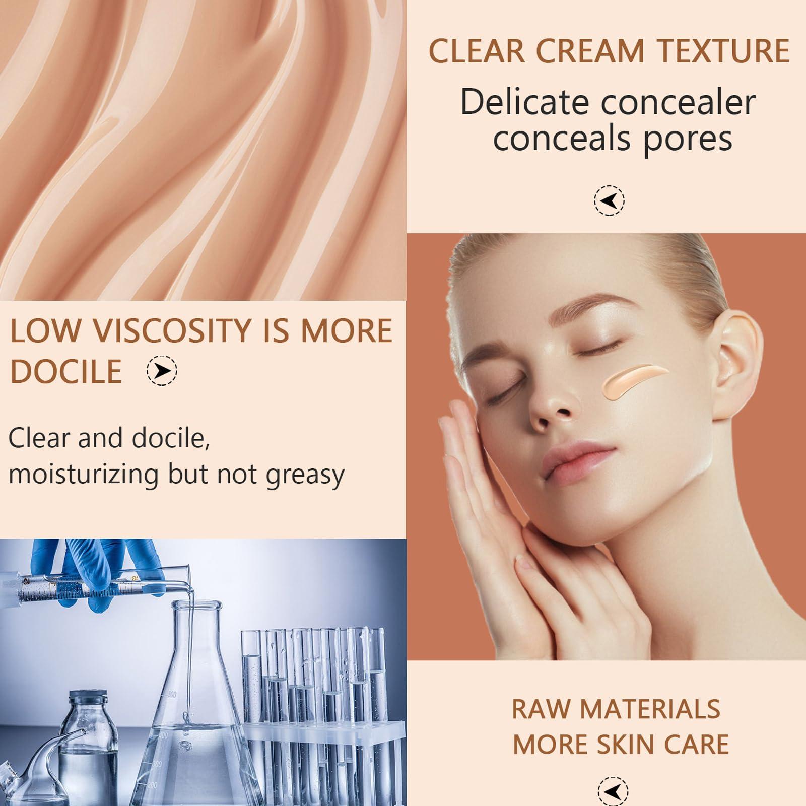 SADOER Korean BB Cream with SPF 50, 9 in 1 BB Cream Sunscreen SPF 50 Korean Waterproof Sweatproof, Foundation Full Coverage Tinted Moisturizer, Facial Concealer for Oily Skin, Dry Skin (02#Lvory Colour)