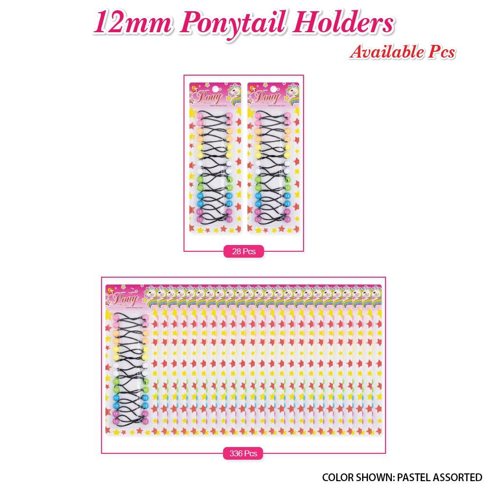 Beauty Town 14 Pcs 12mm Ball Hair Ties Ponytail Holders Twinbead Bubble Balls Hair Accessories for Girls Kids Toddler (Pink Assorted)