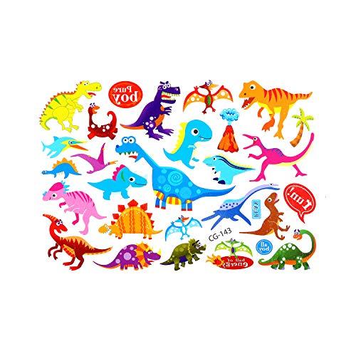 BETTERLINE Kids Temporary Tattoos - More than 120 Easy-to-Use Tattoos for Children (Assorted - 6 Sheets)