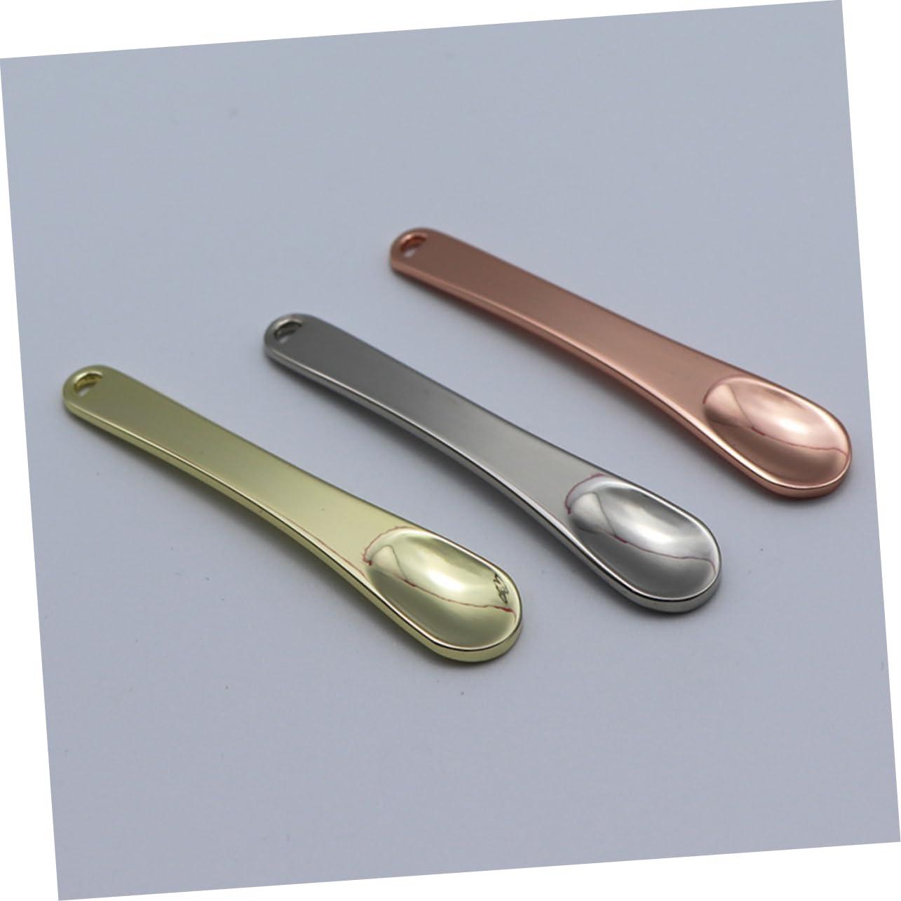 Gatuida Gatuida Cosmetic Spatula Makeup Scoop Spoons 3 Pack Face Cream Spatula Skincare Beauty Tool Cream Applicator Women\'s Cosmetics Spoon Zinc Alloy Makeup Spatulas