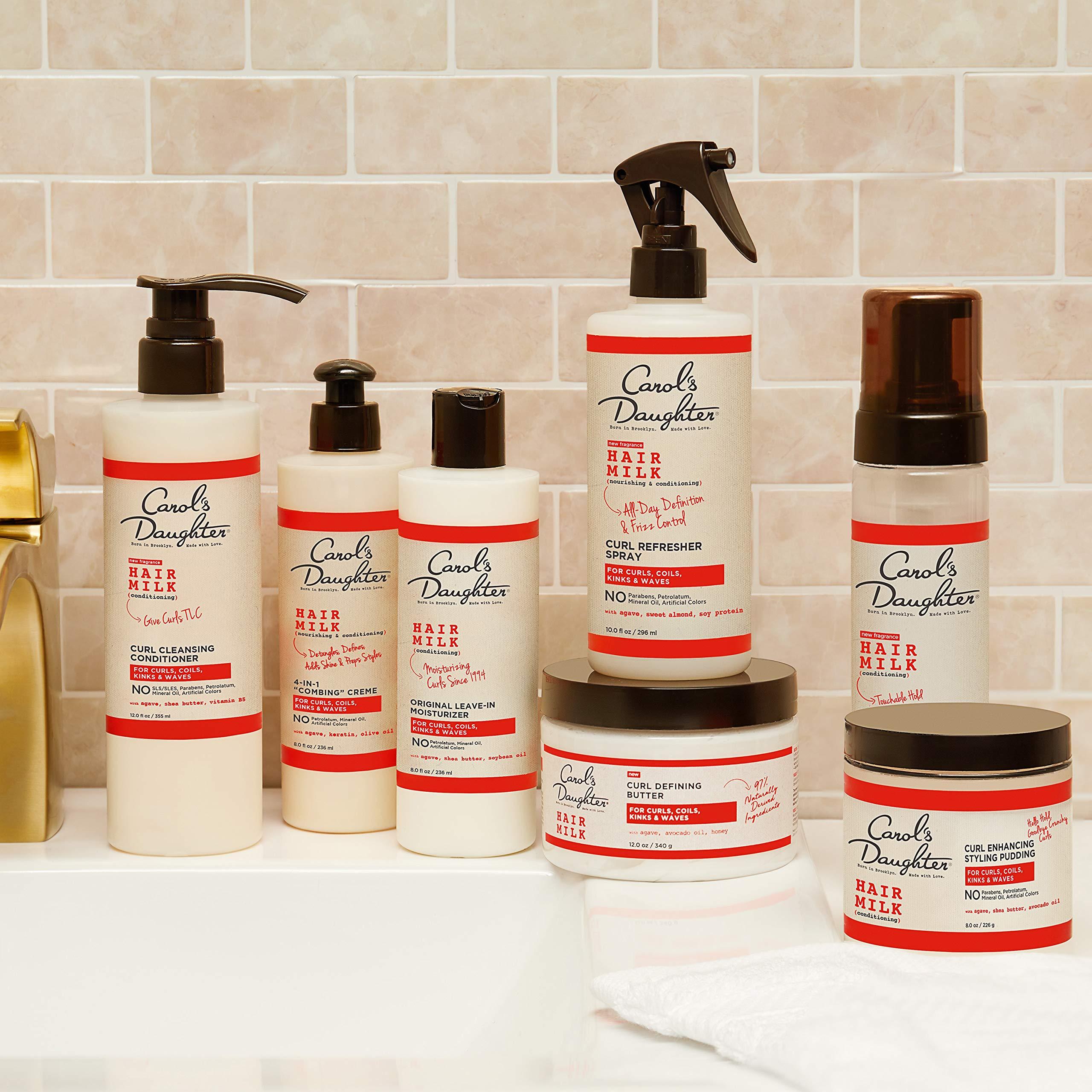 Carol's Daughter Carol’s Daughter Hair Milk 4 in 1 Combing Creme for Curls, Coils and Waves, with Agave and Olive Oil, Hair Detangler, Curl Cream, 8 fl oz