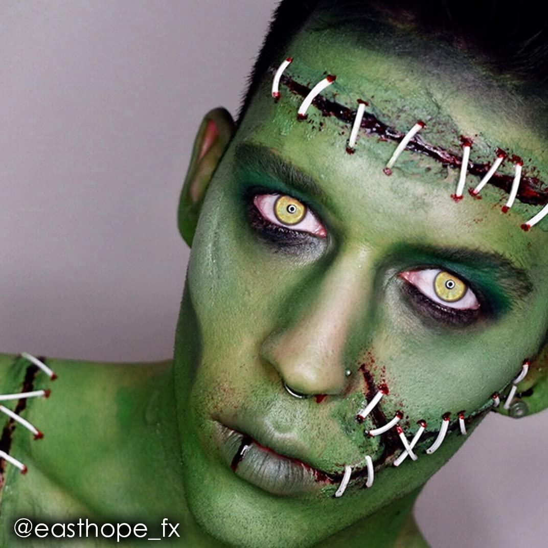 Mehron Mehron Makeup Fantasy FX Cream Makeup | Water Based | Halloween | Green Face Paint & Body Paint For Adults 1 fl oz (30ml) (GREEN)