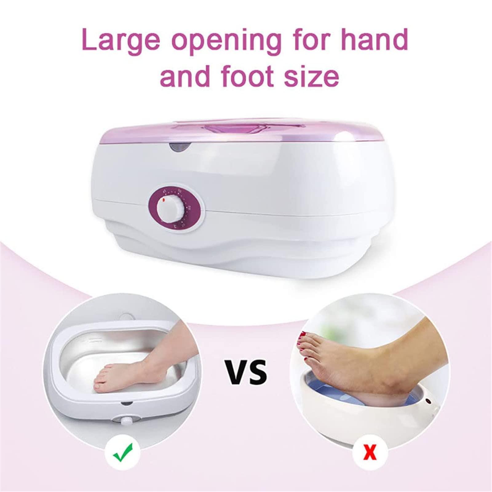 Jrcfnss Jrcfnss Paraffin Wax Machine for Hand Foot, 4L High Capacity Paraffin Wax Warmer Wax Heater, 0-60 C Adjustable Paraffin Bath for Moisturise and Renew The Skin, Home Beauty Salon, Black