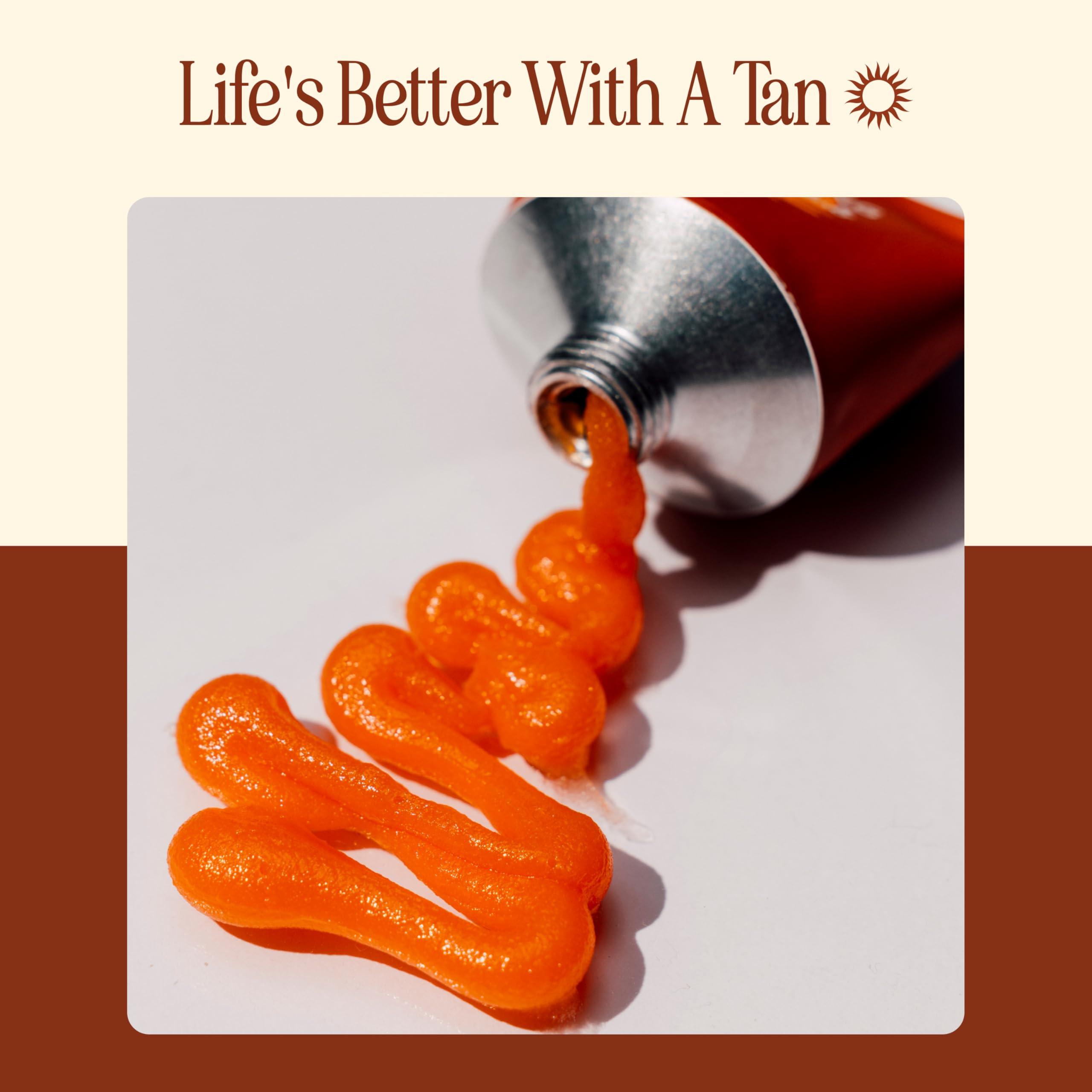 Tanning Club Tanning Club - Tan De Soleil Orange Sun Tanning Lotion - Tanning Gel with SPF 6 Sunscreen for Sun Exposure - Gentle Botanical Tanning Sunscreen for Sun-Kissed Glow - 100 ml