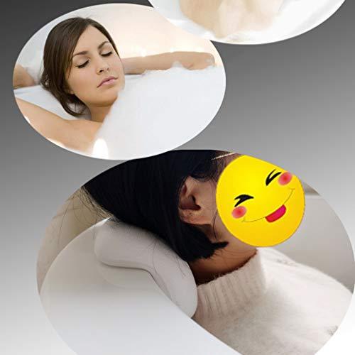 Tellgoy-pillow Spa Bath Pillow with Large Suction Cups, Bathtub Cushion with PU, Luxury Bath Tub Pillow Rest Fits Any Tub, Straight Back Tub, A