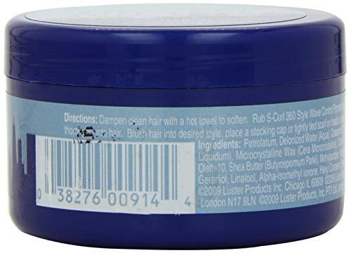Luster's Lusters S-Curl 360 Wave Control Pomade 3 Ounce (88ml) (6 Pack)