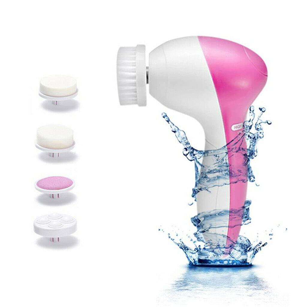 EliteDealer 5 in 1 Facial Cleansing Brush Massager Face Cleanser Machine Gentle Exfoliating