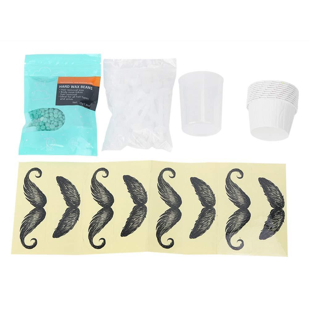 ZAICOLER Nose Hair Wax Kit Men, Nose Wax Kit Men Quick and Secure with Facial Hair Trimmer for Eyebrows and Nasal Use