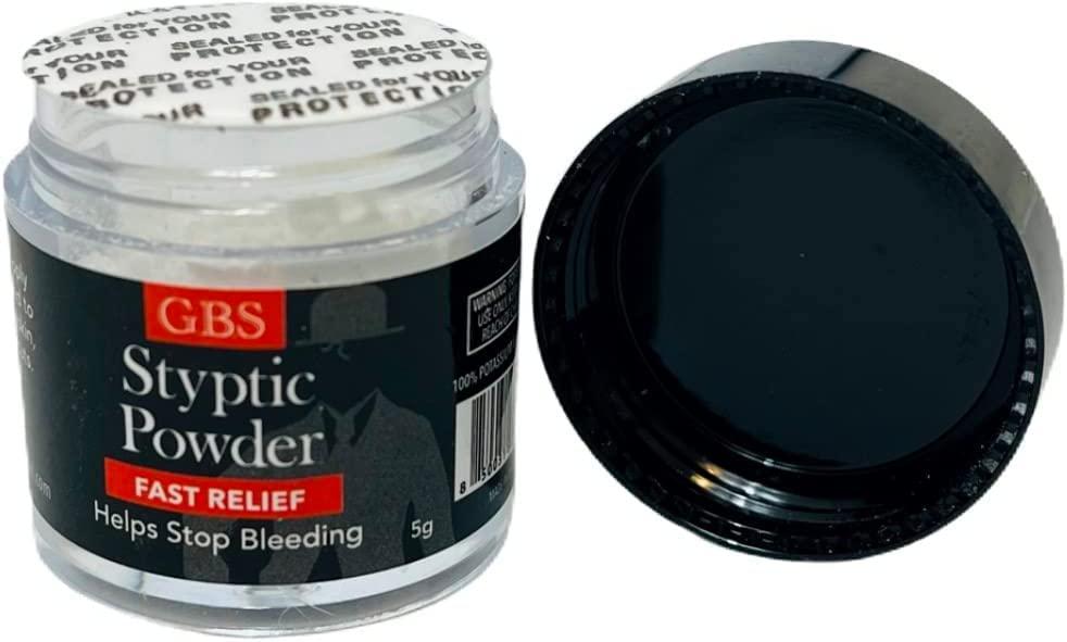 G.B.S G.B.S Styptic Powder Jars for Shaving Nicks, Razor Cuts, Canker Sore (5gm Each) (9)