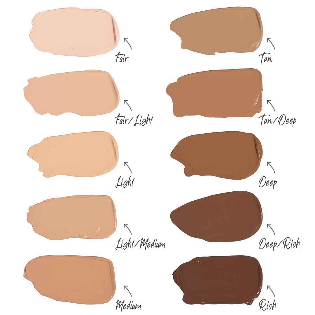 DOLL 10 NO. T.C.E This Covers Everything Super Coverage Concealer With Peptides (Tan, 0.33 oz)