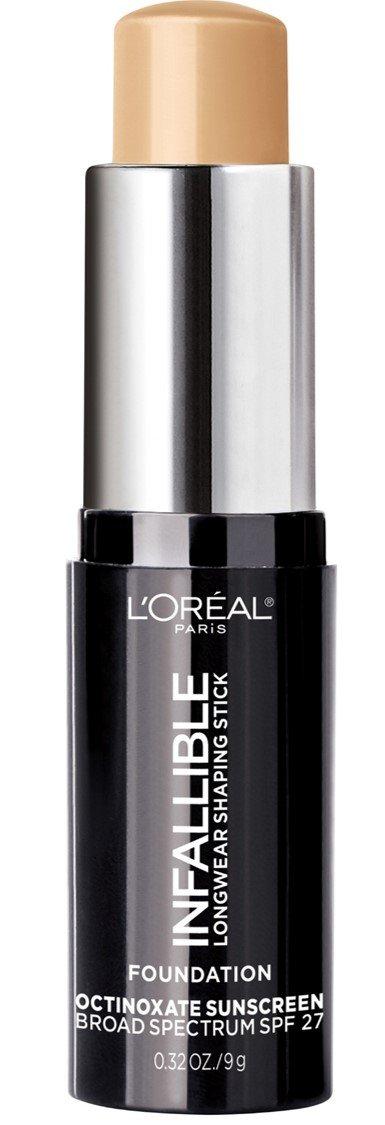 L'Oreal Paris L'Oreal Paris Makeup Infallible Longwear Shaping Stick Foundation, 405 Sand, 1 Tube, 0.32 Ounce