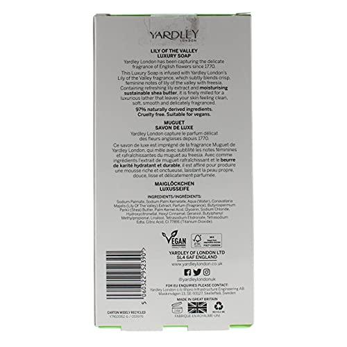 Yardley LILY OF THE VALLEY - Yardley Of London LUXURY SOAP PACK 3 X 3.5 oz