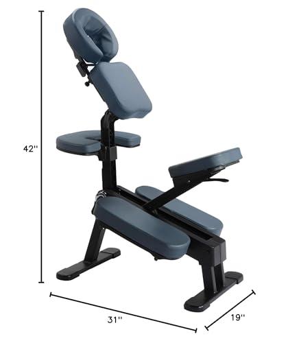 Master Massage Master Massage Gymlane Adjustable Portable Chair Ergonomic Design with 2-Inch Foam, Heavy-Duty Supports Up to 600 lbs