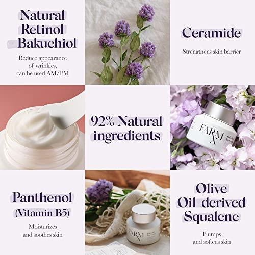 Farm Rx Farm Rx Bakuchiol Eye Cream - Vegan Revitalizing Cream to Reduce Dark Circles and Wrinkles Under and Around the Eyes, an Alternative to Retinol (30ml/1 fl oz) Clean Beauty