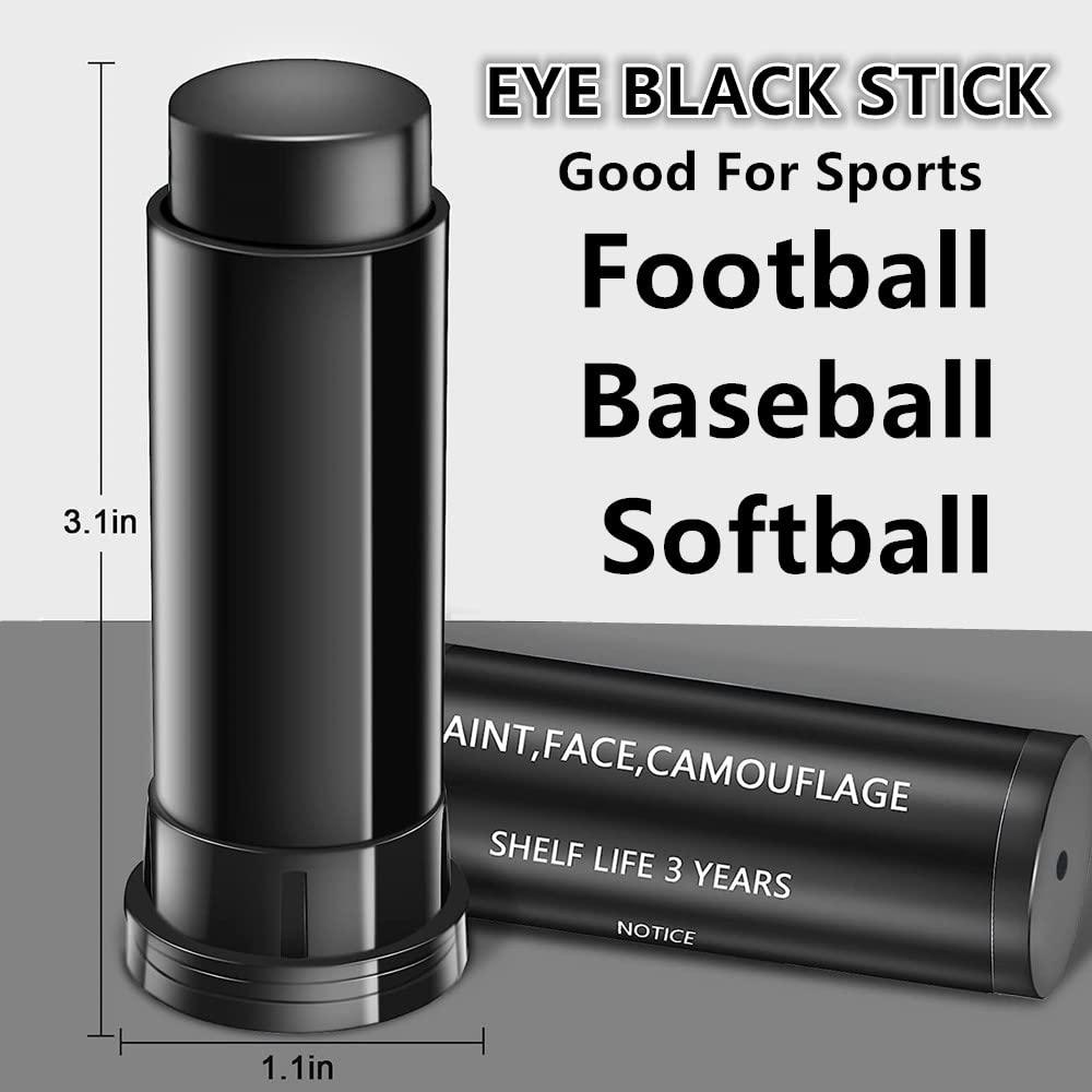 Go Ho Go Ho 6 PCS Eye Black Sticks for Sports,Easy to Color Black Face Paint Eyeblack Football/Baseball/Softball,Football Stick Sports Eye Makeup