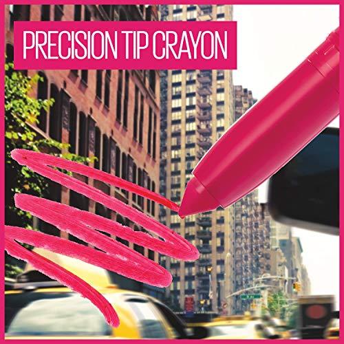 Maybelline New York Maybelline Super Stay Ink Crayon Lipstick Makeup, Precision Tip Matte Lip Crayon with Built-in Sharpener, Longwear Up To 8Hrs, Make It Happen, Berry Red, 1 Count