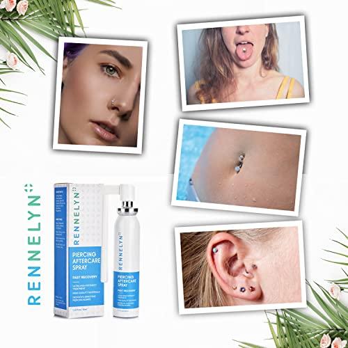 Rennelyn Rennelyn Piercing Aftercare Spray Bump Shrinking Solution Ultra-high Intensity Solution to Heal New Stretched Piercings Organic Herbal Extract Fine Mist 40ml
