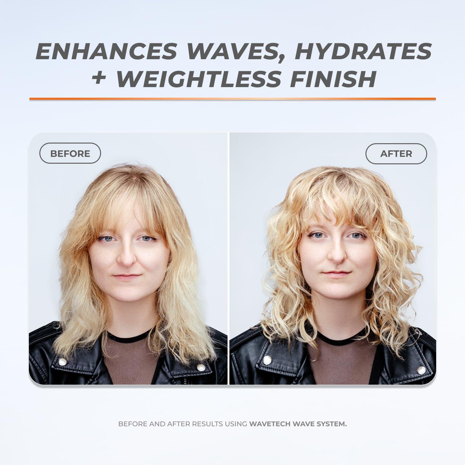 XMONDO XMONDO Hair Wavetech Hydrating Wave Cream, Vegan Formula Wavy Hair Curl Cream with Coconut and Argan Oil for Definition, Breakage Protection, and Hair Hydration, 5 Fl. Oz