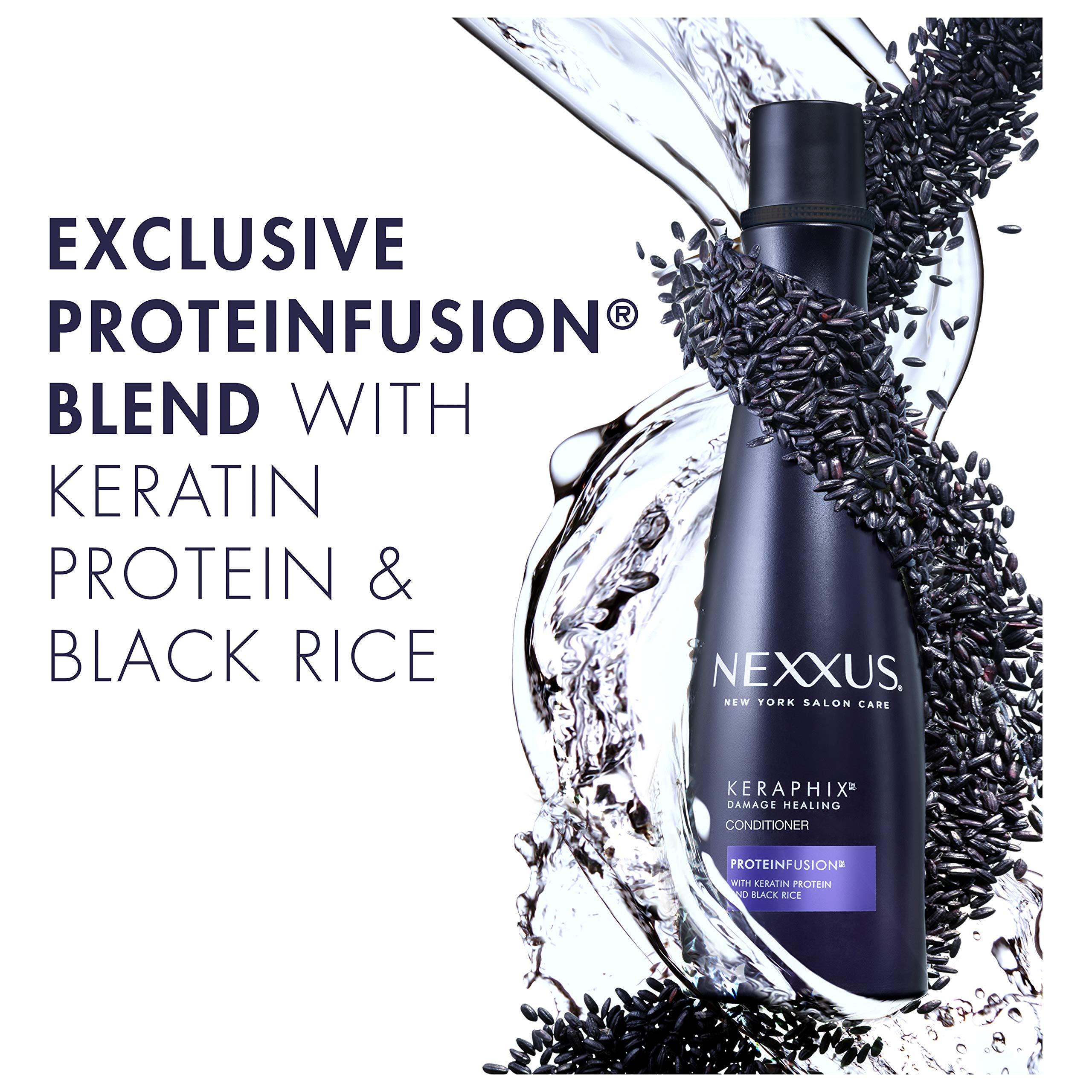 Nexxus Nexxus Keraphix Conditioner for Damaged Hair Keraphix with ProteinFusion Silicone-Free With Keratin Protein and Black Rice 13.5 oz