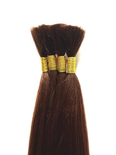 Ustar Yaki Bulk Braiding Hair, Human Hair Quality, Braids Hair Extensions for Twists, Length 18, Medium Auburn 2 Pack Deal