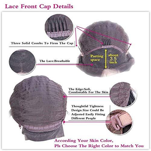 iVogue Hair Short Human Hair Lace Front Bob Wigs with a Splash of Color Indian Remy Hair Blonde Two Tone Human Hair Wigs (10inch, Splash #613)