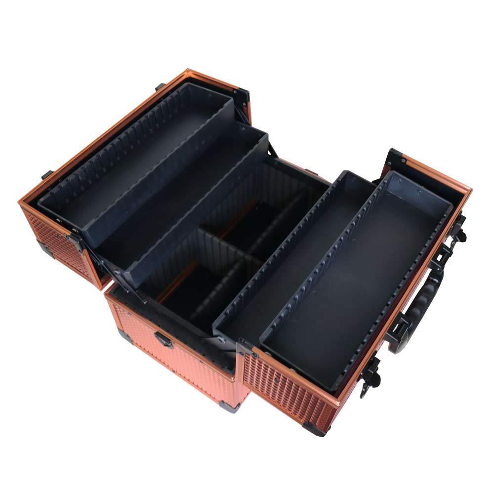Hair Art HAIRART Rose Gold Makeup Case/Beauty Organizer (Aluminum)
