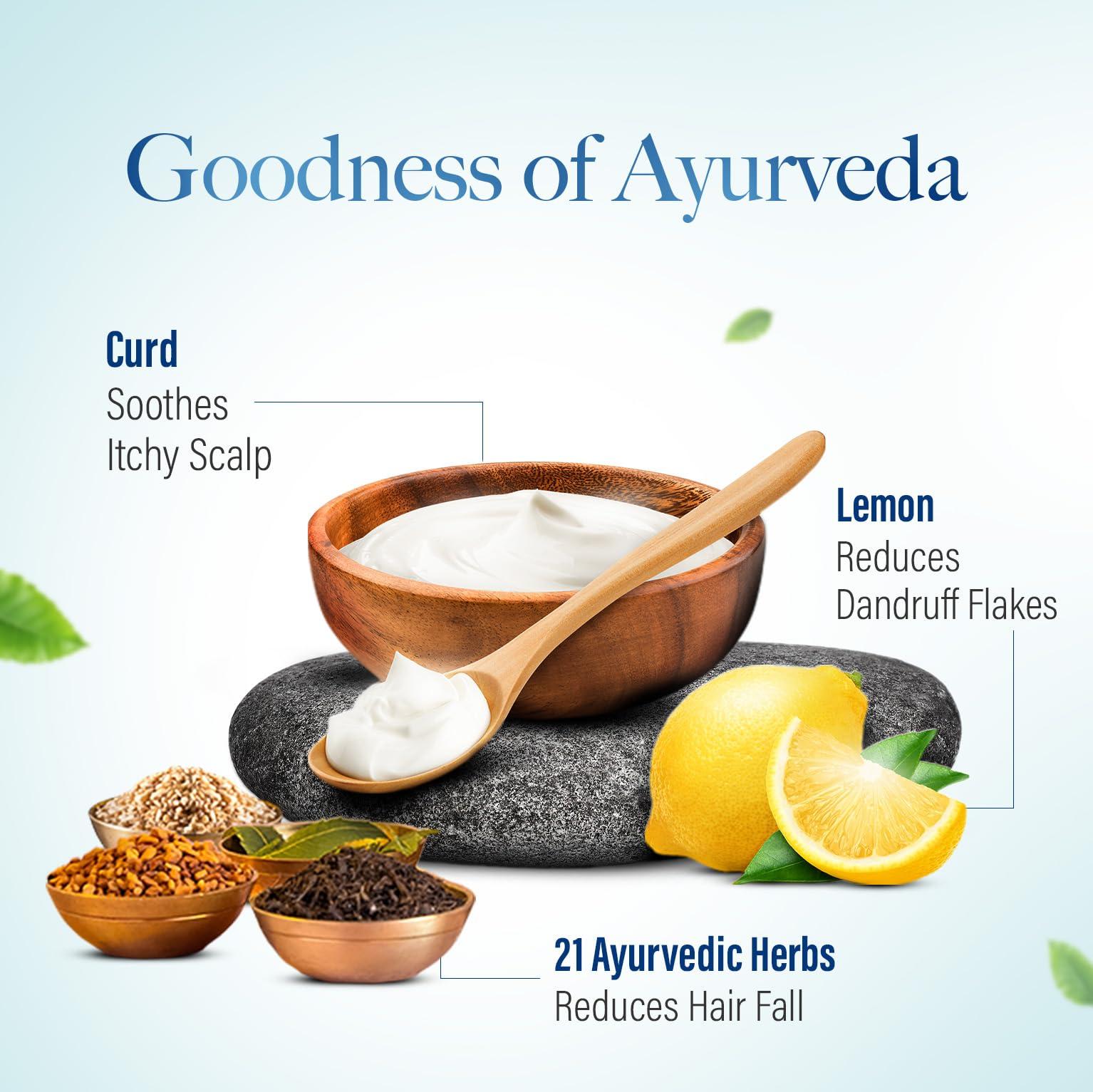 KESH KING KESH KING Anti Dandruff Shampoo | Ayurvedic Hair Cleanser with Curd & Lemon | Reduce Hairfall | Nourishes Itchy Scalp | Gives Smooth & Soft Hairs | 20.29 Fl Oz/600ml