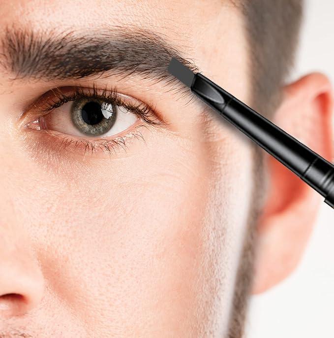 Gentlehomme Gentlehomme - Eyebrow Pencil - Mens Brow Pencil - 2-in-1 Brow Brush & Lead Pencil - Shape, Define & Fill In Eyebrows - Ultra-Thin Pencil - Long-Lasting Color - Vegan - Gray - 2 Pencils