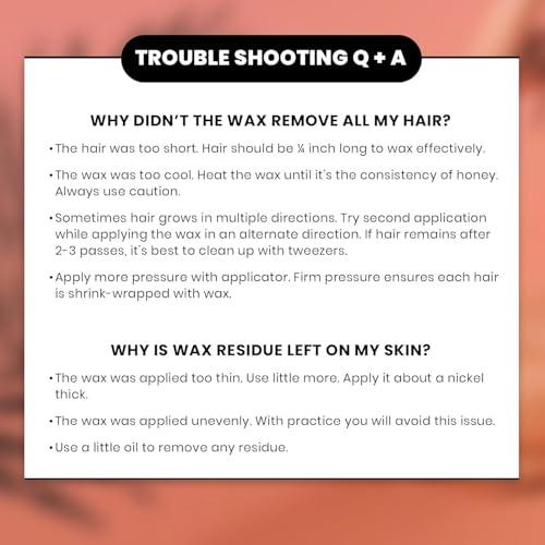 KoluaWax KoluaWax Premium Waxing Kit for Women - Hot Melt Hard Wax Warmer for Hair Removal, Eyebrow, Bikini, Legs, Face, Brazilian Wax - Machine, 4-Pack Beads, Accessories, Sand