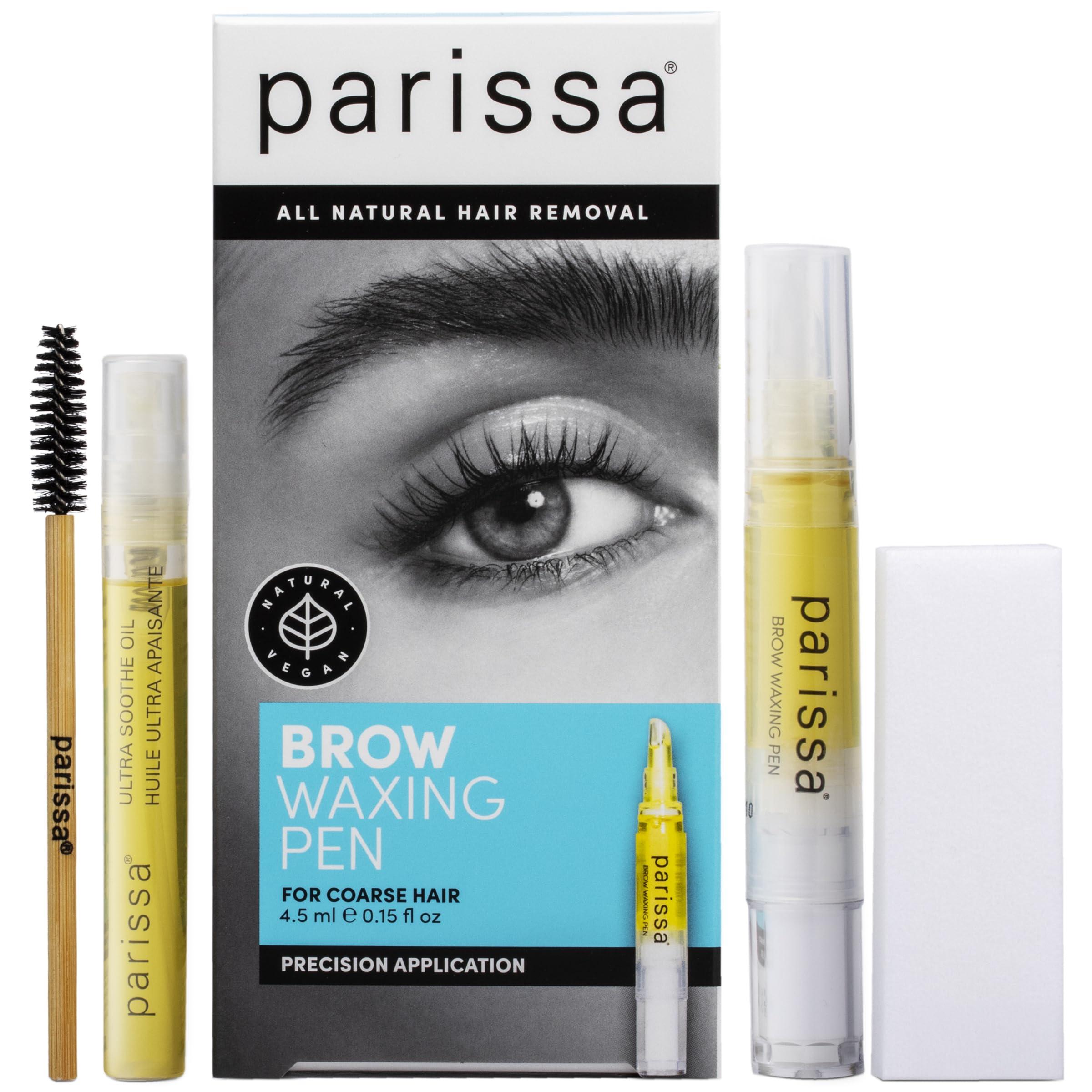 Parissa Parissa Brow Waxing Pen, Salon-Style Hair Removal for Precise Eyebrow Shaping, Quick & Mess-Free, At-Home Waxing Kit